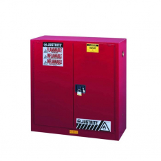 JUSTRITE 893021, CABINET, FLAM SFTY 30G, SC RED